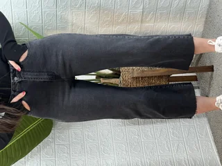 شلوار فلر کات ذغالی