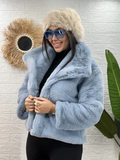 کت خز دار یقه امریکایی لاریس